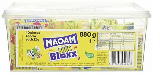 Haribo Sour Maoam Bloxx - 40 Count (880g)