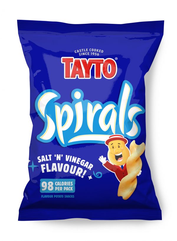 Tayto Spirals Salt & Vinegar 16 x 60g