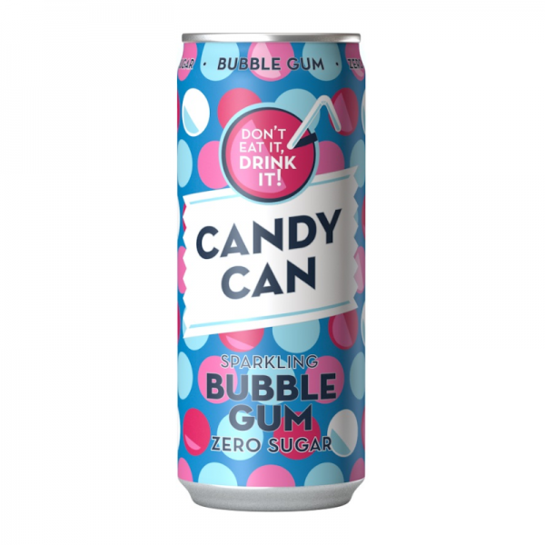 Candy Can Sparkling Bubble Gum Zero Sugar – 330ml