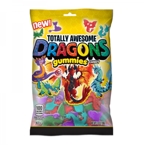 Topps Totally Awesome Dragon Gummies - 108g